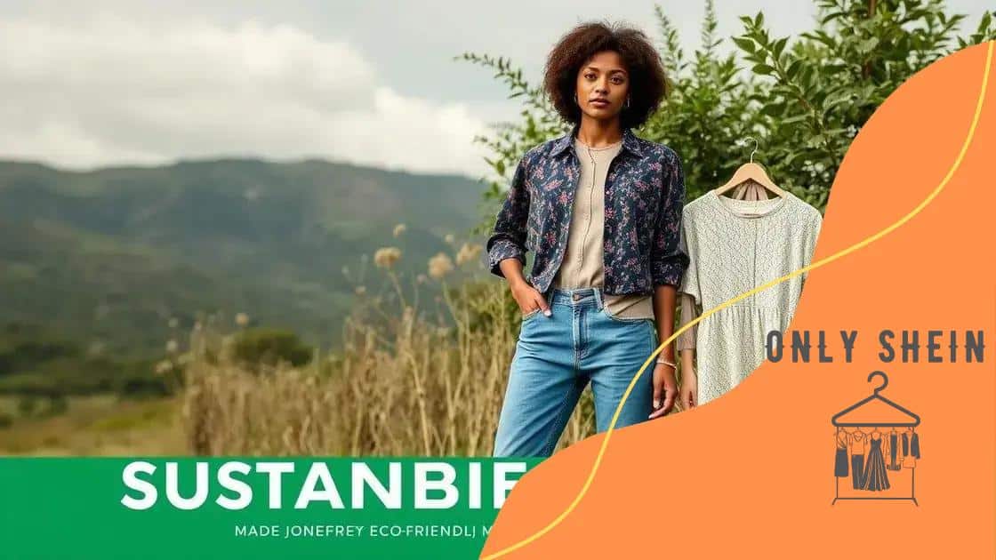 Sustainability efforts by Shein for 2025