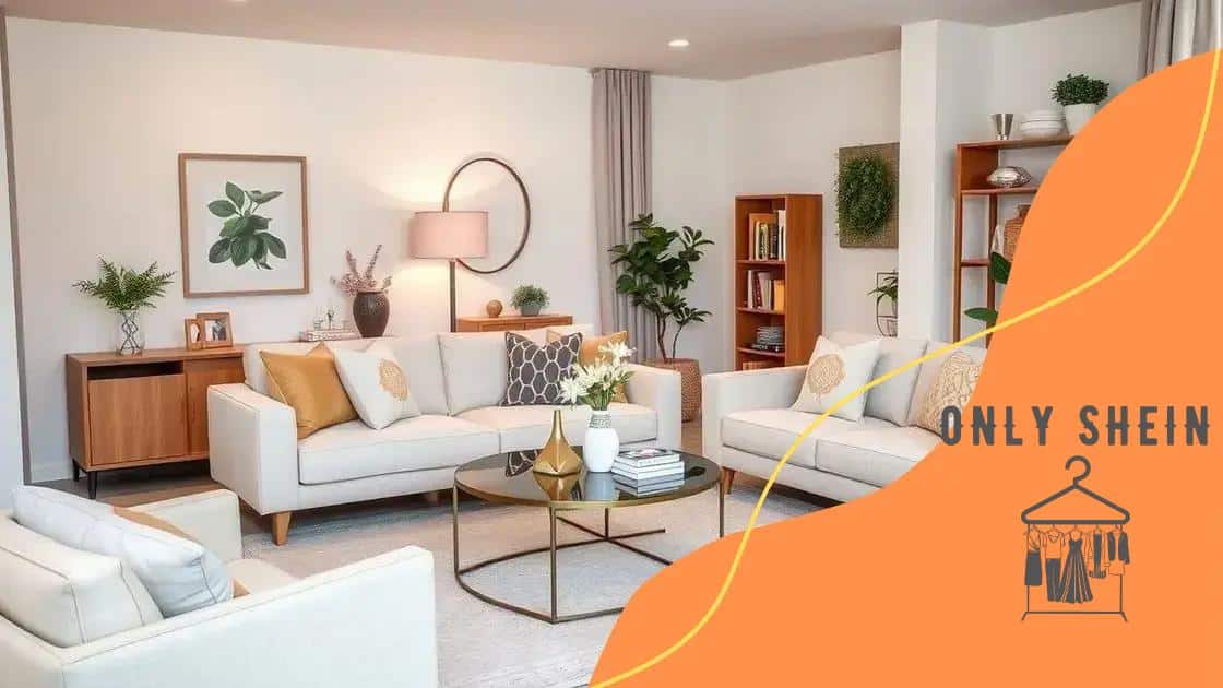 Tips to decorate small spaces with Shein’s collection
