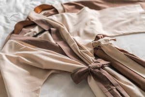 Satin draped tops