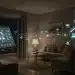 Smart home living room with integrated affordable gadgets