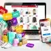 Illustration of coupon codes stacking for online fashion savings.