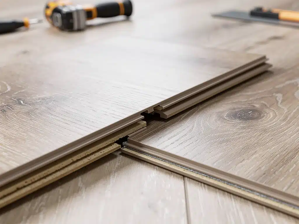 Luxury vinyl plank waterproof layers and interlocking system